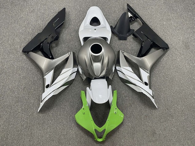 Aftermarket 2007-2008 Green White and Grey Honda CBR600RR Motorcycle Fairings Aftermarket 2007-2008 Green White and Grey Honda CBR600RR Motorcycle Fairings