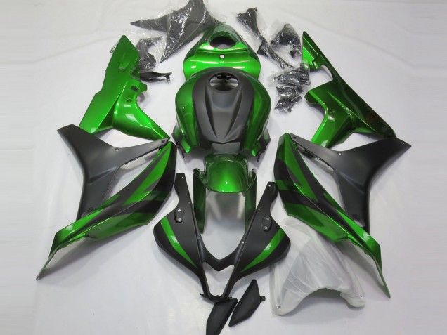 Aftermarket 2007-2008 Green and Matte Black Honda CBR600RR Motorcycle Fairings Aftermarket 2007-2008 Green and Matte Black Honda CBR600RR Motorcycle Fairings