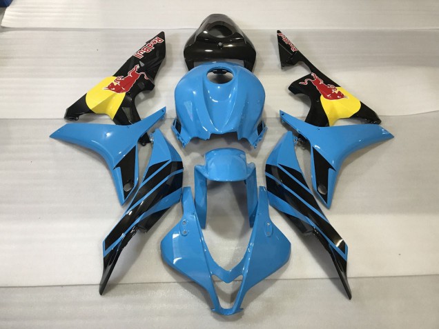Aftermarket 2007-2008 Light Blue Red Bull Honda CBR600RR Motorcycle Fairings Aftermarket 2007-2008 Light Blue Red Bull Honda CBR600RR Motorcycle Fairings