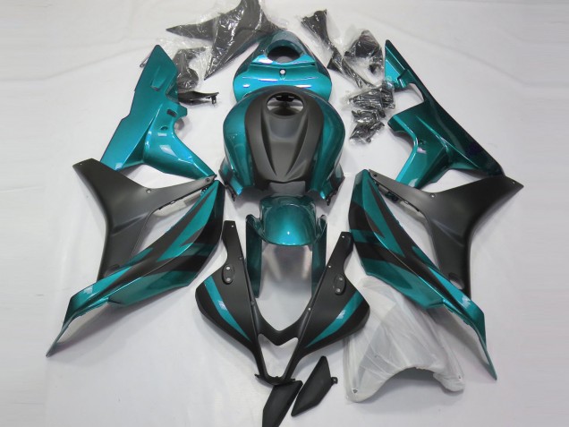 Aftermarket 2007-2008 Light Blue and Matte Black Honda CBR600RR Motorcycle Fairings Aftermarket 2007-2008 Light Blue and Matte Black Honda CBR600RR Motorcycle Fairings