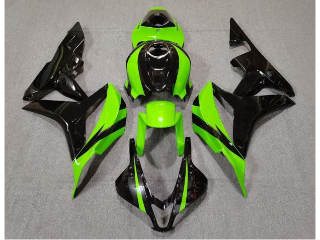 Aftermarket 2007-2008 Lime Green and Black Honda CBR600RR Motorcycle Fairings Aftermarket 2007-2008 Lime Green and Black Honda CBR600RR Motorcycle Fairings