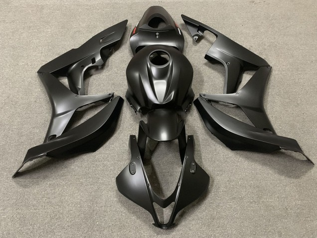 Aftermarket 2007-2008 Matte Black Red Decal Honda CBR600RR Motorcycle Fairings Aftermarket 2007-2008 Matte Black Red Decal Honda CBR600RR Motorcycle Fairings