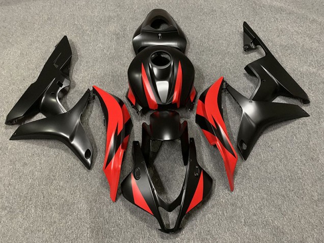 Aftermarket 2007-2008 Matte Black and Red Honda CBR600RR Motorcycle Fairings Aftermarket 2007-2008 Matte Black and Red Honda CBR600RR Motorcycle Fairings