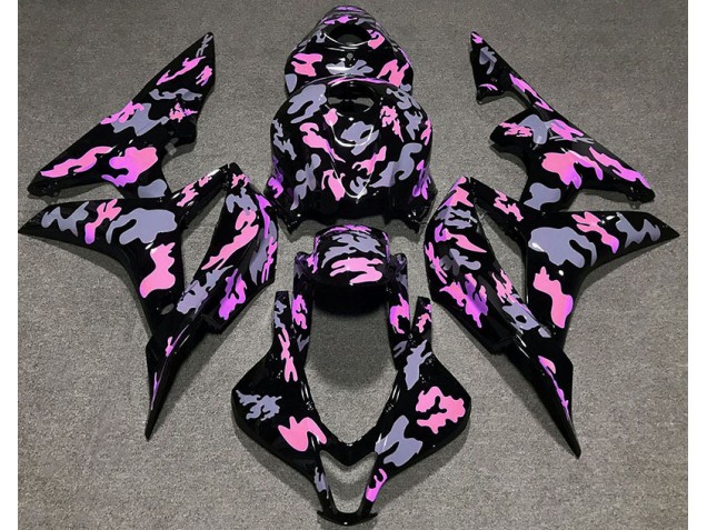 Aftermarket 2007-2008 Pink and Gray Camouflage Honda CBR600RR Motorcycle Fairings Aftermarket 2007-2008 Pink and Gray Camouflage Honda CBR600RR Motorcycle Fairings
