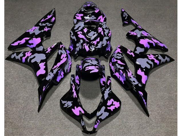 Aftermarket 2007-2008 Purple and Gray Camouflage Honda CBR600RR Motorcycle Fairings Aftermarket 2007-2008 Purple and Gray Camouflage Honda CBR600RR Motorcycle Fairings
