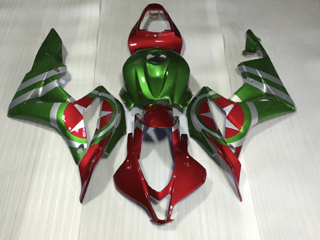 Aftermarket 2007-2008 Red and Green Captain America Honda CBR600RR Motorcycle Fairings Aftermarket 2007-2008 Red and Green Captain America Honda CBR600RR Motorcycle Fairings