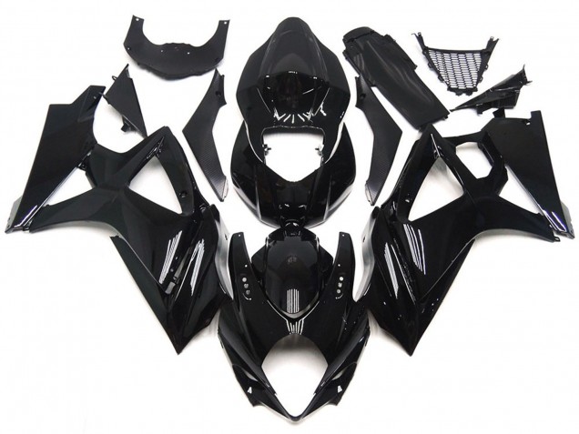 Aftermarket 2007-2008 Slick Gloss Black Style Suzuki GSXR 1000 Motorcycle Fairings Aftermarket 2007-2008 Slick Gloss Black Style Suzuki GSXR 1000 Motorcycle Fairings