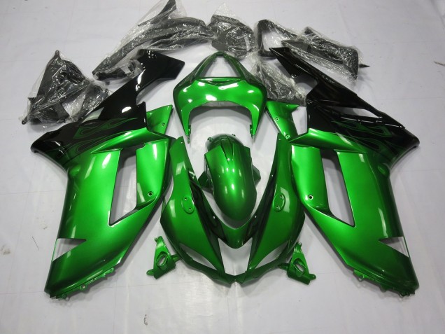 Aftermarket 2007-2008 Special Green Kawasaki ZX6R Motorcycle Fairings Aftermarket 2007-2008 Special Green Kawasaki ZX6R Motorcycle Fairings