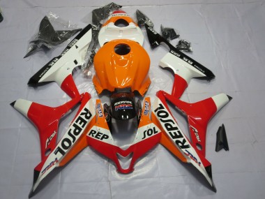 Aftermarket 2007-2008 White Repsol Honda CBR600RR Motorcycle Fairings