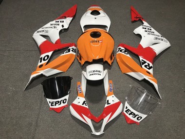 Aftermarket 2007-2008 White Repsol Style Honda CBR600RR Motorcycle Fairings