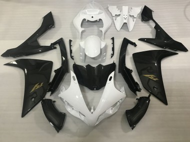 Aftermarket 2007-2008 White and Carbon Style Yamaha R1 Fairings