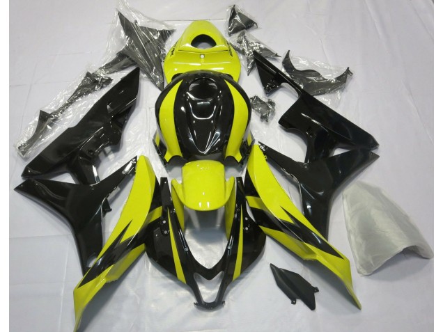 Aftermarket 2007-2008 Yellow and Black OEM Design Honda CBR600RR Motorcycle Fairings Aftermarket 2007-2008 Yellow and Black OEM Design Honda CBR600RR Motorcycle Fairings