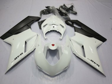 Aftermarket 2007-2012 White and Black 848 Ducati 848 1098 1198 Fairings