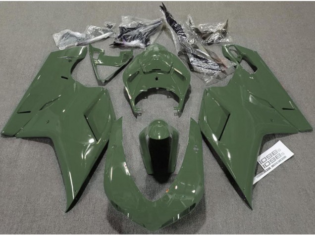Aftermarket 2007-2012 Army Green Gloss Ducati 848 1098 1198 Motorcycle Fairings Aftermarket 2007-2012 Army Green Gloss Ducati 848 1098 1198 Motorcycle Fairings