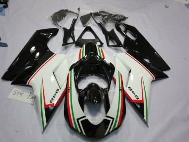 Aftermarket 2007-2012 Black tri Color Ducati 848 1098 1198 Motorcycle Fairings