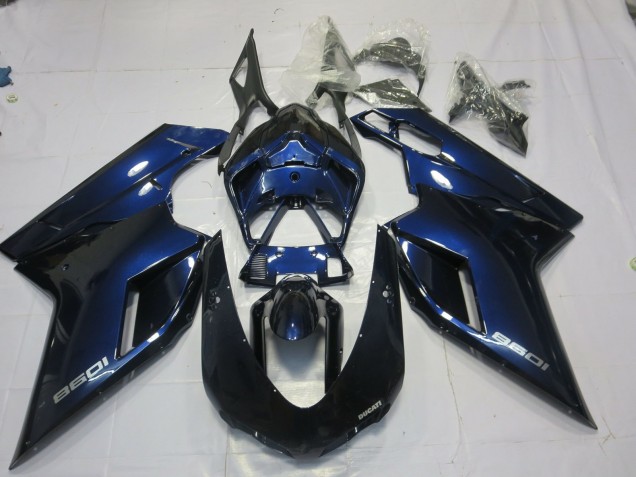 Aftermarket 2007-2012 Deep Blue Ducati 848 1098 1198 Motorcycle Fairings Aftermarket 2007-2012 Deep Blue Ducati 848 1098 1198 Motorcycle Fairings