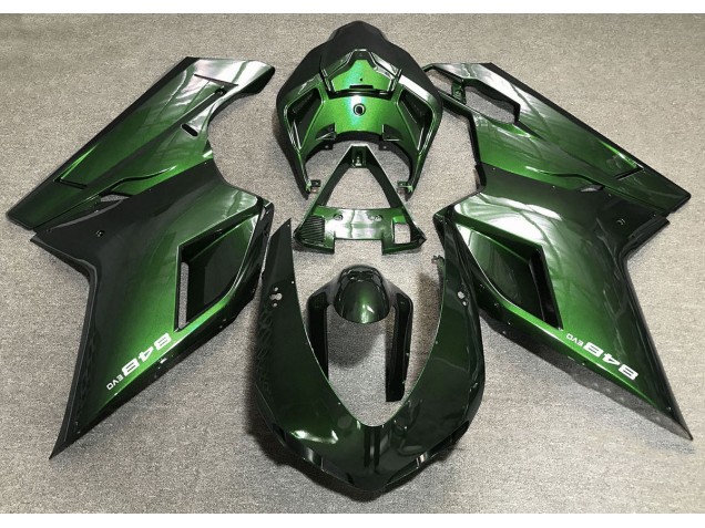 Aftermarket 2007-2012 Deep Green Ducati 848 1098 1198 Motorcycle Fairings Aftermarket 2007-2012 Deep Green Ducati 848 1098 1198 Motorcycle Fairings