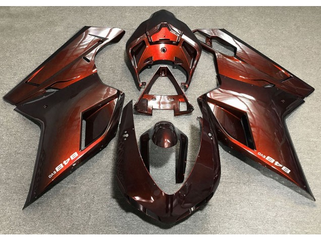 Aftermarket 2007-2012 Deep Orange Ducati 848 1098 1198 Motorcycle Fairings Aftermarket 2007-2012 Deep Orange Ducati 848 1098 1198 Motorcycle Fairings