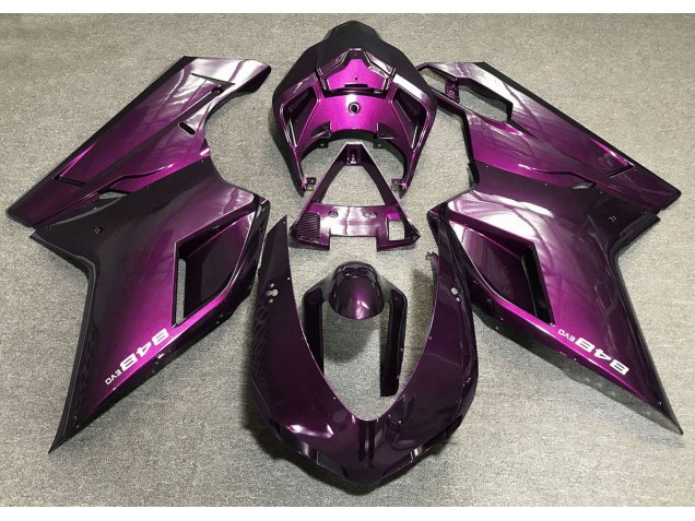 Aftermarket 2007-2012 Deep Pink Ducati 848 1098 1198 Motorcycle Fairings Aftermarket 2007-2012 Deep Pink Ducati 848 1098 1198 Motorcycle Fairings