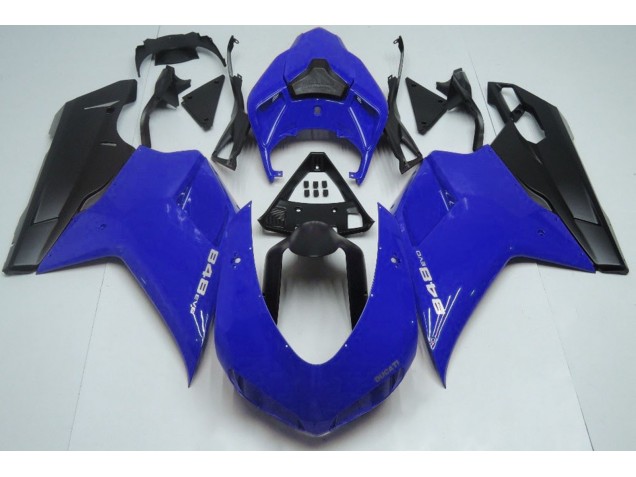 Aftermarket 2007-2012 Gloss Blue & Black Ducati 848 1098 1198 Motorcycle Fairings Aftermarket 2007-2012 Gloss Blue & Black Ducati 848 1098 1198 Motorcycle Fairings