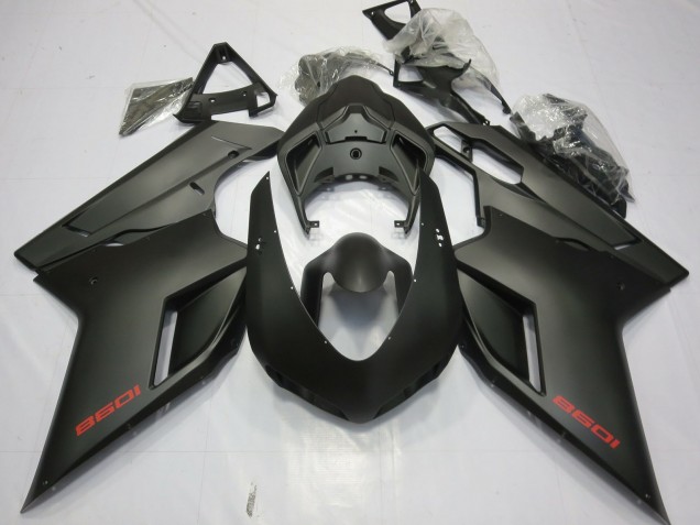 Aftermarket 2007-2012 Matte Black Ducati 848 1098 1198 Motorcycle Fairings Aftermarket 2007-2012 Matte Black Ducati 848 1098 1198 Motorcycle Fairings
