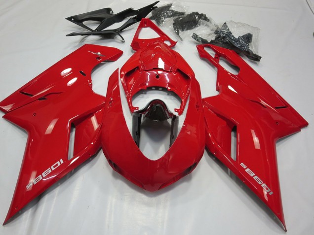 Aftermarket 2007-2012 OEM Style Gloss Red Ducati 848 1098 1198 Motorcycle Fairings Aftermarket 2007-2012 OEM Style Gloss Red Ducati 848 1098 1198 Motorcycle Fairings