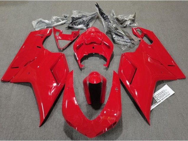 Aftermarket 2007-2012 Plain Gloss Red Ducati 848 1098 1198 Motorcycle Fairings Aftermarket 2007-2012 Plain Gloss Red Ducati 848 1098 1198 Motorcycle Fairings