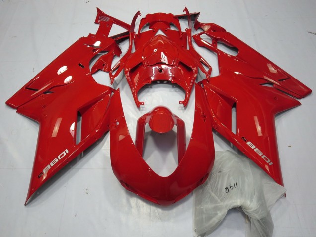 Aftermarket 2007-2012 Red 1098 Ducati 848 1098 1198 Motorcycle Fairings Aftermarket 2007-2012 Red 1098 Ducati 848 1098 1198 Motorcycle Fairings