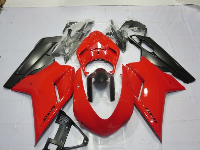 Aftermarket 2007-2012 Red Ducati 848 1098 1198 Motorcycle Fairings Aftermarket 2007-2012 Red Ducati 848 1098 1198 Motorcycle Fairings