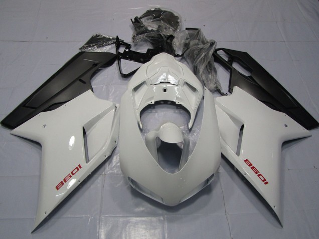 Aftermarket 2007-2012 Red White and Matte Black Ducati 848 1098 1198 Motorcycle Fairings Aftermarket 2007-2012 Red White and Matte Black Ducati 848 1098 1198 Motorcycle Fairings