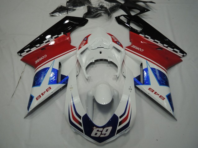 Aftermarket 2007-2012 Star Blue Ducati 848 1098 1198 Motorcycle Fairings Aftermarket 2007-2012 Star Blue Ducati 848 1098 1198 Motorcycle Fairings