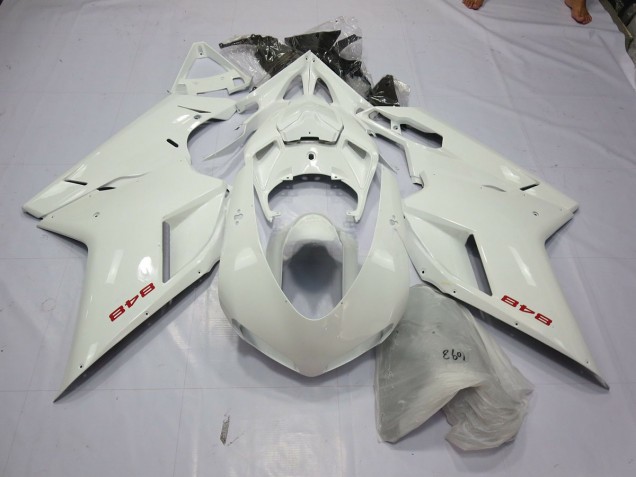 Aftermarket 2007-2012 White Pearl Ducati 848 1098 1198 Motorcycle Fairings Aftermarket 2007-2012 White Pearl Ducati 848 1098 1198 Motorcycle Fairings