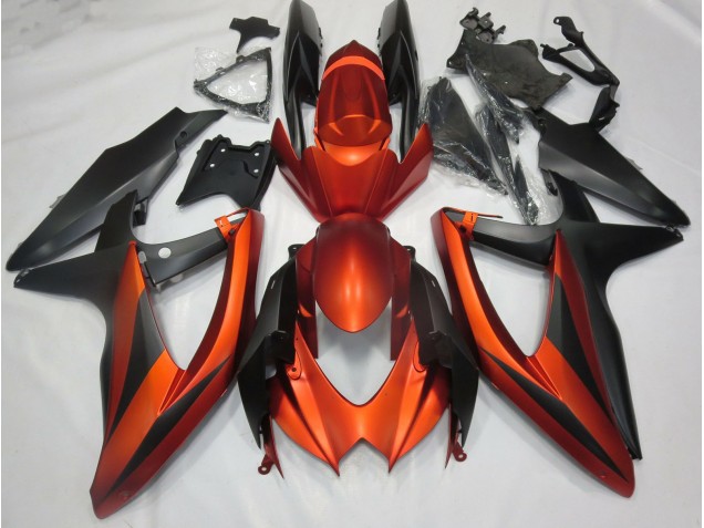 Aftermarket 2008-2010 Burnt Matte Orange Suzuki GSXR 600-750 Motorcycle Fairings Aftermarket 2008-2010 Burnt Matte Orange Suzuki GSXR 600-750 Motorcycle Fairings