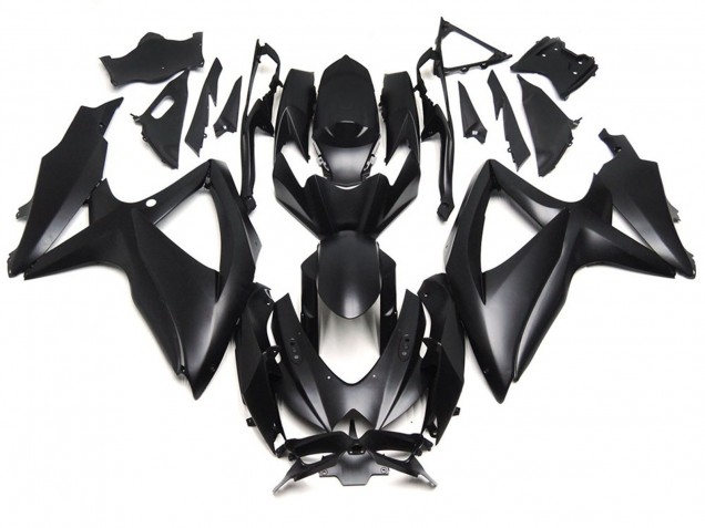 Aftermarket 2008-2010 Deep Matte Black Suzuki GSXR 600-750 Motorcycle Fairings Aftermarket 2008-2010 Deep Matte Black Suzuki GSXR 600-750 Motorcycle Fairings
