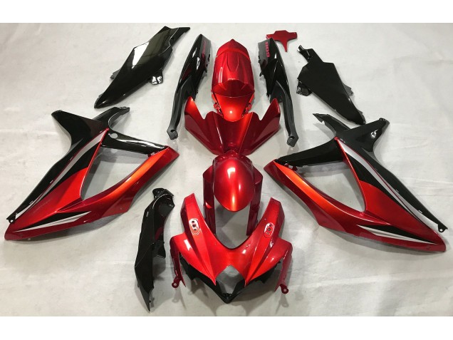 Aftermarket 2008-2010 Gloss Red Suzuki GSXR 600-750 Motorcycle Fairings Aftermarket 2008-2010 Gloss Red Suzuki GSXR 600-750 Motorcycle Fairings