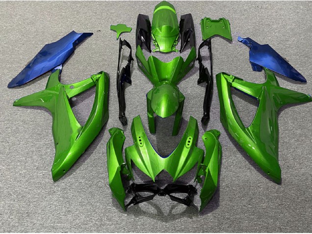 Aftermarket 2008-2010 Green and Blue Suzuki GSXR 600-750 Motorcycle Fairings Aftermarket 2008-2010 Green and Blue Suzuki GSXR 600-750 Motorcycle Fairings