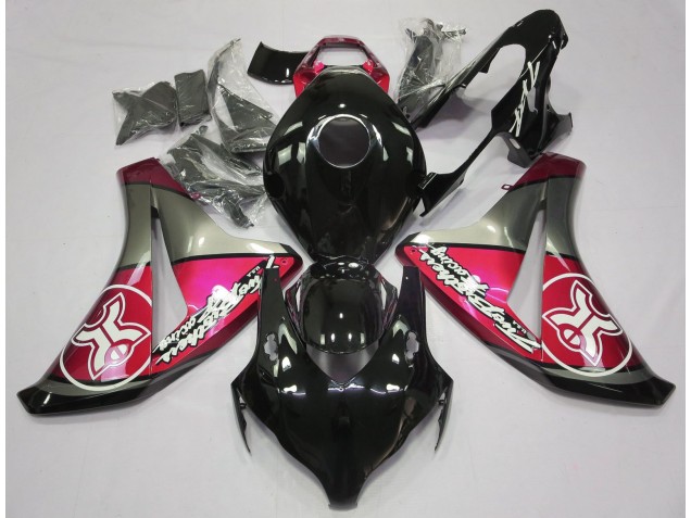 Aftermarket 2008-2011 Candy Red on Black Custom Honda CBR1000RR Motorcycle Fairings Aftermarket 2008-2011 Candy Red on Black Custom Honda CBR1000RR Motorcycle Fairings