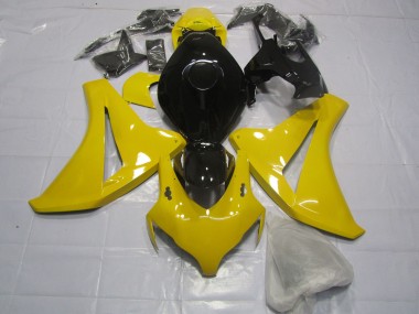 Aftermarket 2008-2011 Clear Yellow and Black Honda CBR1000RR Motorcycle Fairings