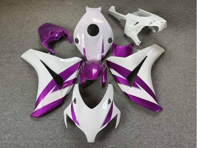 Aftermarket 2008-2011 Gloss White & Purple Trim Honda CBR1000RR Motorcycle Fairings Aftermarket 2008-2011 Gloss White & Purple Trim Honda CBR1000RR Motorcycle Fairings