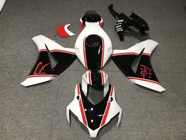 Aftermarket 2008-2011 Gloss White Red and Black Honda CBR1000RR Motorcycle Fairings