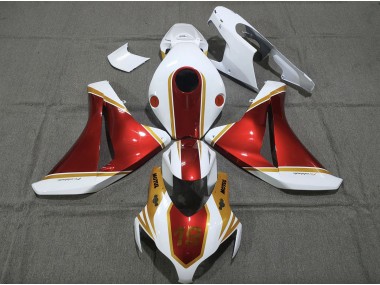 Aftermarket 2008-2011 Gold and Red 19 Honda CBR1000RR Motorcycle Fairings