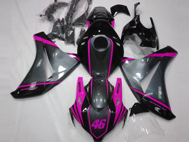 Aftermarket 2008-2011 Gray Motul & Pink Honda CBR1000RR Motorcycle Fairings Aftermarket 2008-2011 Gray Motul & Pink Honda CBR1000RR Motorcycle Fairings