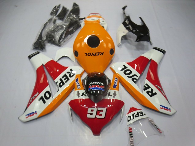 Aftermarket 2008-2011 Light Orange Repsol 93 Honda CBR1000RR Motorcycle Fairings Aftermarket 2008-2011 Light Orange Repsol 93 Honda CBR1000RR Motorcycle Fairings