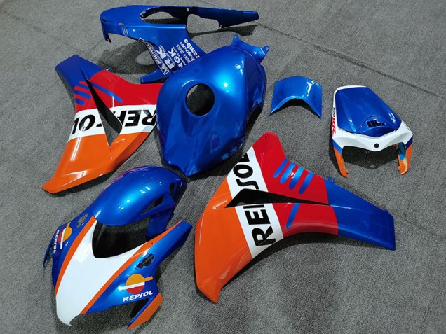 Aftermarket 2008-2011 Pearl Blue Repsol Style Honda CBR1000RR Motorcycle Fairings Aftermarket 2008-2011 Pearl Blue Repsol Style Honda CBR1000RR Motorcycle Fairings