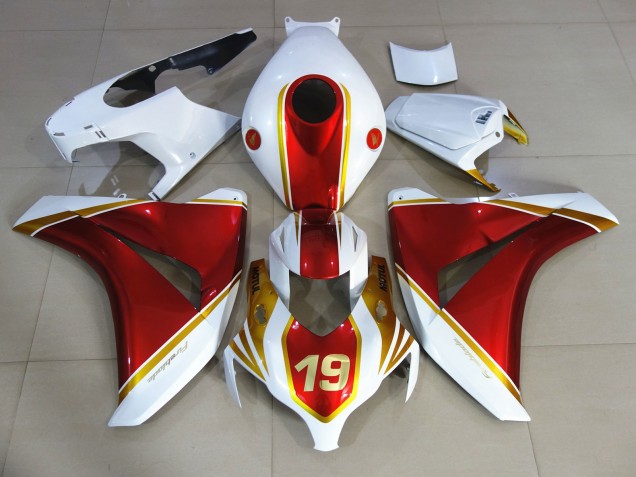 Aftermarket 2008-2011 Red and White 19 Honda CBR1000RR Motorcycle Fairings Aftermarket 2008-2011 Red and White 19 Honda CBR1000RR Motorcycle Fairings