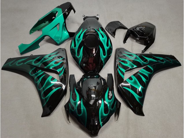 Aftermarket 2008-2011 Teal Flame Honda CBR1000RR Motorcycle Fairings Aftermarket 2008-2011 Teal Flame Honda CBR1000RR Motorcycle Fairings