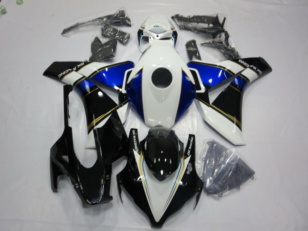 Aftermarket 2008-2011 Unbranded Blue and Gold Honda CBR1000RR Motorcycle Fairings Aftermarket 2008-2011 Unbranded Blue and Gold Honda CBR1000RR Motorcycle Fairings