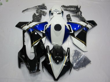Aftermarket 2008-2011 Unbranded Blue and Gold Honda CBR1000RR Motorcycle Fairings