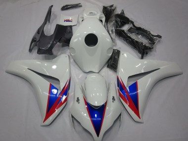 Aftermarket 2008-2011 White Blue Red Honda CBR1000RR Motorcycle Fairings
