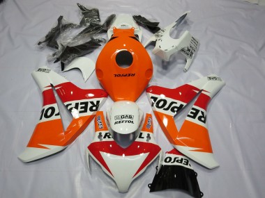 Aftermarket 2008-2011 White Repsol Design Honda CBR1000RR Motorcycle Fairings
